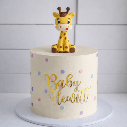 Baby giraffe cake
