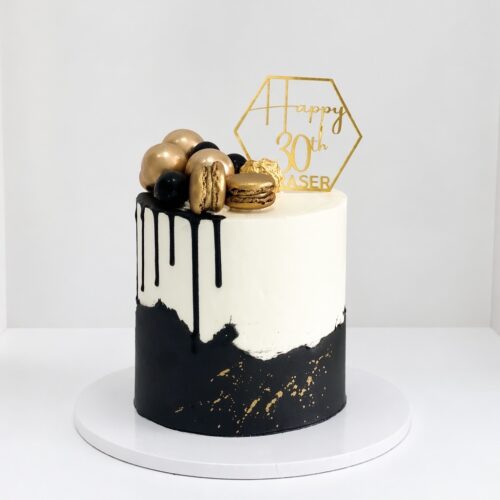 Half Drip Buttercream Birthday Cake – Modern Style | Cake and All, Bellshill, North Lanarkshire, Glasgow