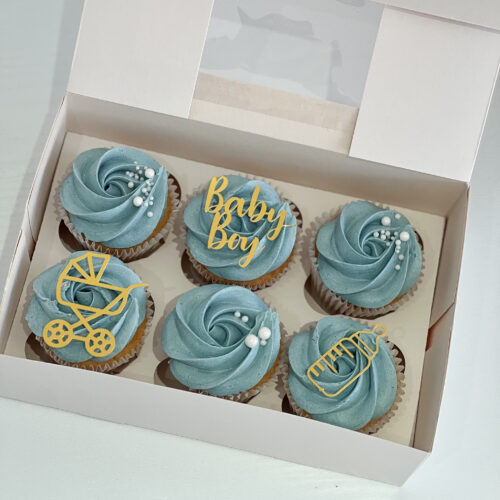 Baby boy cupcakes (classic)