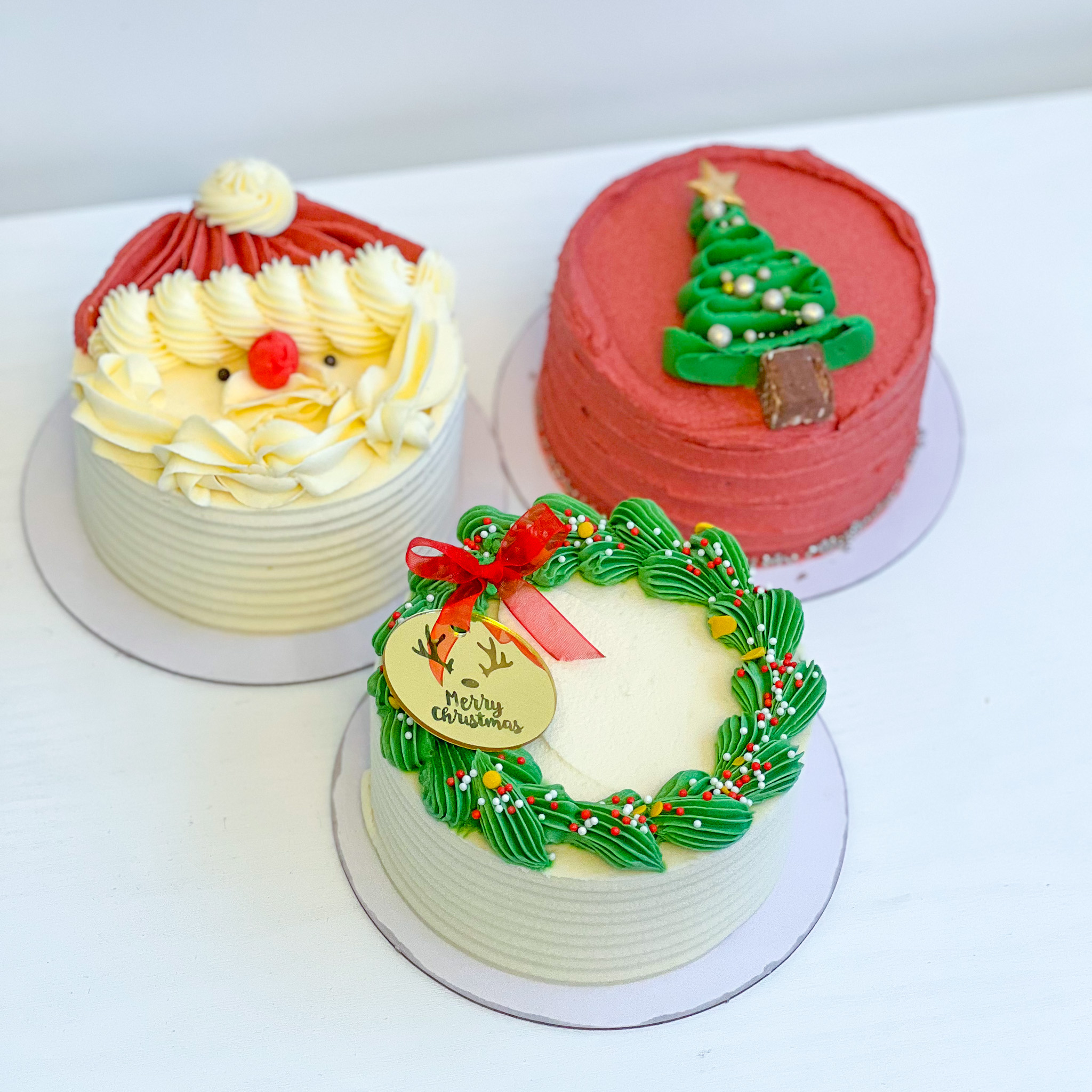 Christmas Mini Bento cakes