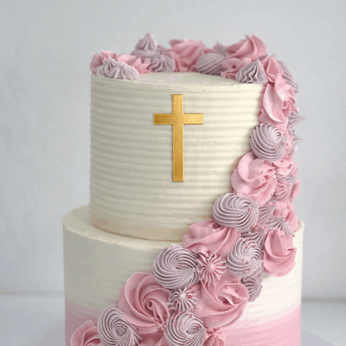 Piping cascade cake