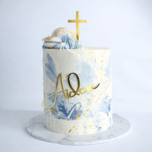 Watercolour communion  cake