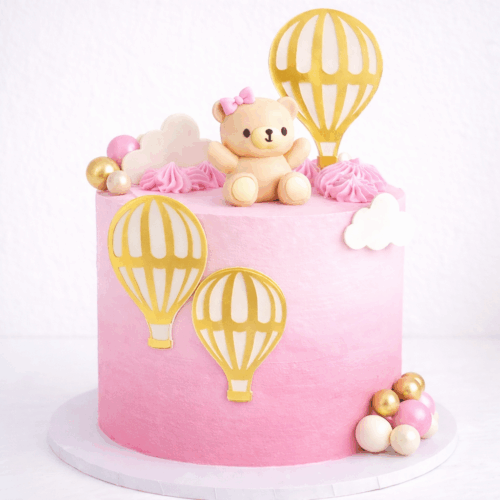 Hot air balloon cake
