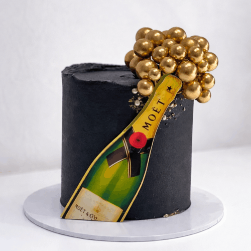 Champagne celebration cake