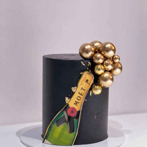 Champagne Celebration Birthday Cake