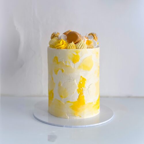 Watercolour Effect Birthday Cake – Hand-Painted Buttercream | Cake and All, Glasgow, North Lanarkshire