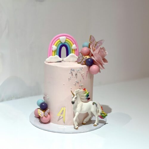 Enchanted unicorn & rainbow – Custom Kids Birthday Cake | Cake and All, Glasgow