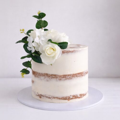 Semi-Naked Floral Cake – Rustic Birthday and Wedding Cake | Cake and All, Bellshill, Glasgow, North Lanarkshire