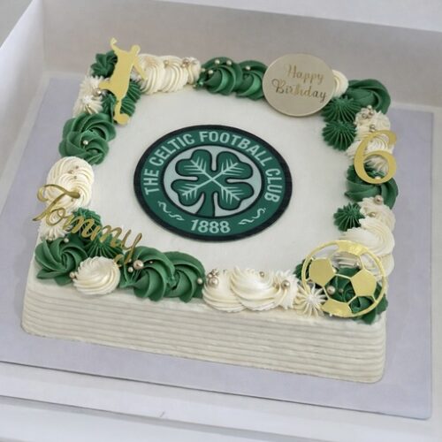 Football themed sheet cake – Custom Kids Birthday Cake | Cake and All, Glasgow