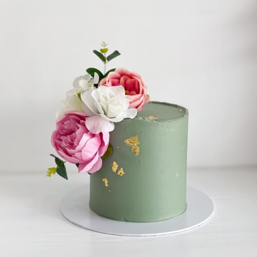 Floral Elegance Cake – Buttercream Flowers Birthday Cake | Cake and All, Bellshill, Glasgow, North Lanarkshire