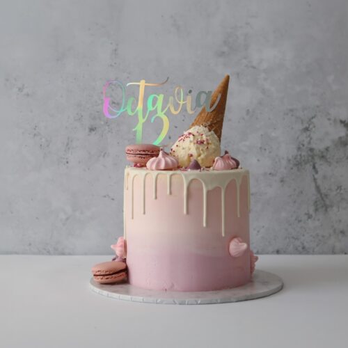 Ice cream drip cake – Custom Kids Birthday Cake | Cake and All, Glasgow