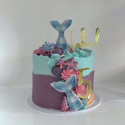 Mermaid theme cake – Custom Kids Birthday Cake | Cake and All, Glasgow