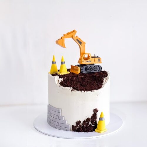 Construction digger cake – Custom Kids Birthday Cake | Cake and All, Glasgow
