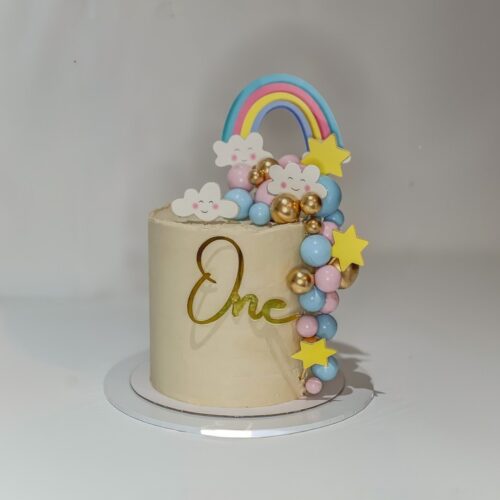 Rainbow & Balloons Cake – Custom Kids Birthday Cake | Cake and All, Glasgow