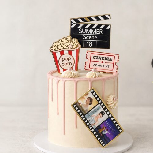 Cinema Themed Birthday Cake – Film and Movie Card Topper | Cake and All, Bellshill, Glasgow, North Lanarkshire