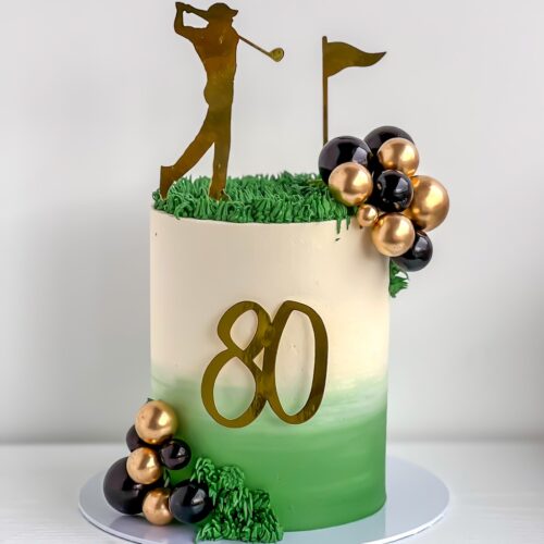 Golf Celebration Birthday Cake – Sports Card Topper | Cake and All, Bellshill, Glasgow, North Lanarkshire