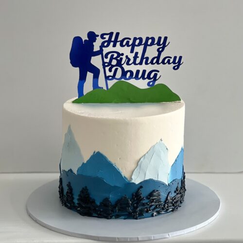 Mountain Climbing and Hill Walking Birthday Cake – Card Topper | Cake and All, Bellshill, Glasgow, North Lanarkshire