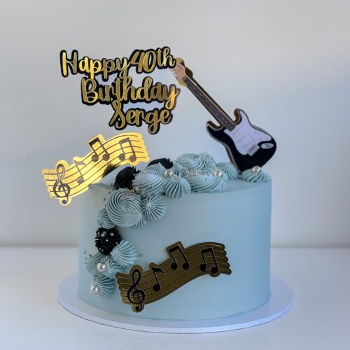 Music Themed Birthday Cake – Card Topper Celebration | Cake and All, Bellshill, Glasgow, North Lanarkshire