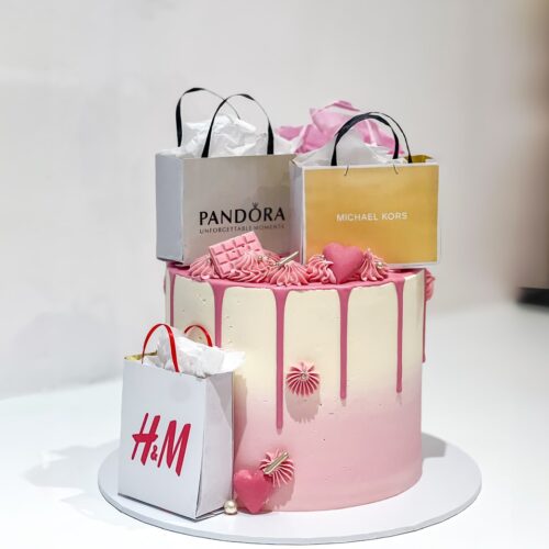 Shopping Themed Birthday Cake – Fashion Card Topper | Cake and All, Bellshill, Glasgow, North Lanarkshire