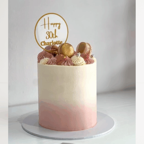 Ombre Buttercream Celebration Cake (Next Day)