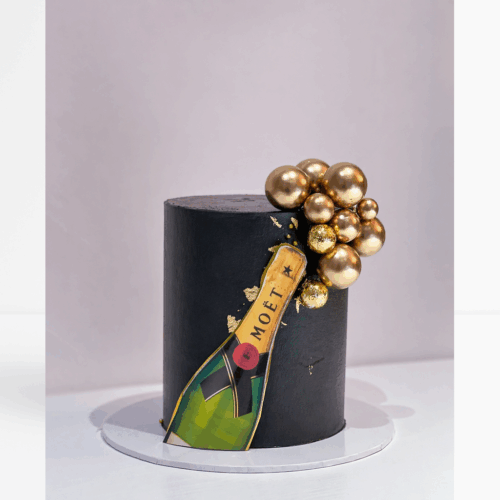 Champagne Celebration Birthday Cake