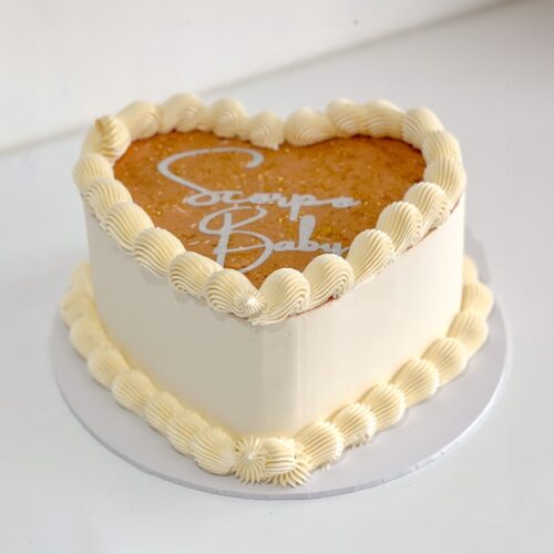 Simply Vintage Heart Cake with Glitter | Cake and All, Bellshill, Glasgow, North Lanarkshire