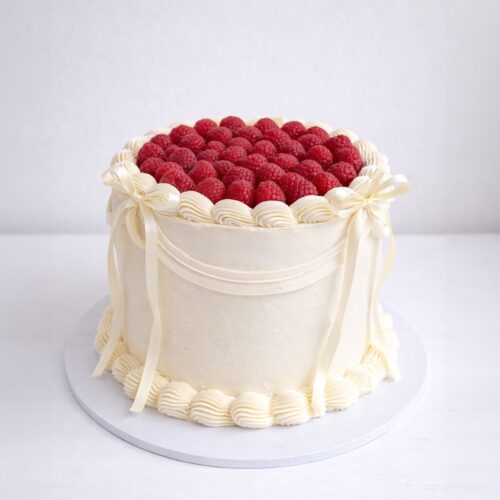 Vintage Cake with Raspberries on Top | Cake and All, Bellshill, Glasgow, North Lanarkshire