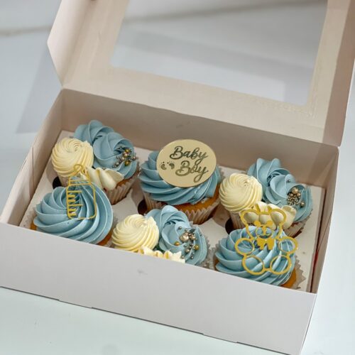Baby Boy Cupcakes