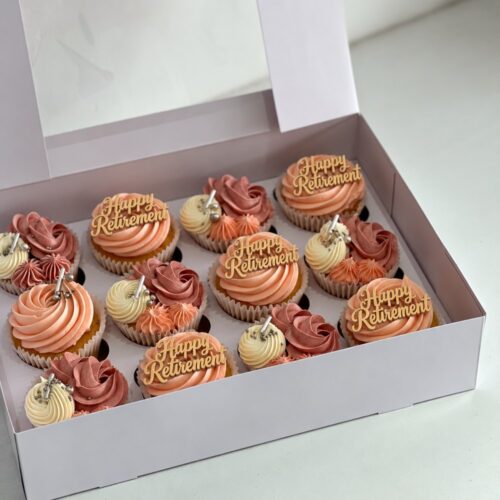 Happy Retirement Cupcakes